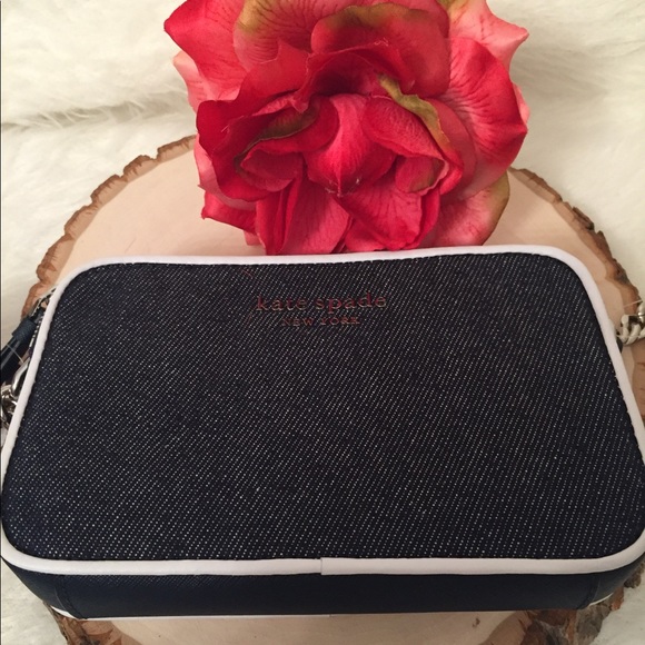 KATE SPADE ♠️ Cameron Demin  Crossbody 🆕 - Picture 6 of 15